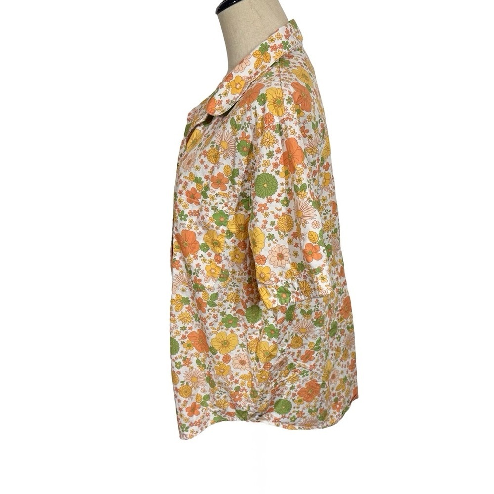 Cozy Earth Sutton Short Sleeve Pajama Top in Wildflower- Still Full Price - Picture 7 of 12